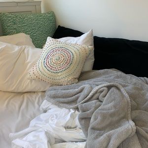 multicolor throw pillow
